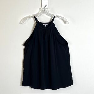 Naked Zebra Sleeveless Top with Pleating Detail SZ L Whimsy Goth Fairy Core Y2K